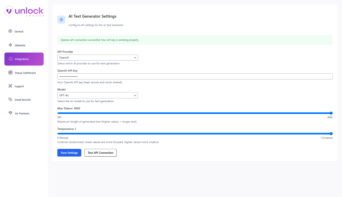 AI Content Generator for Elementor