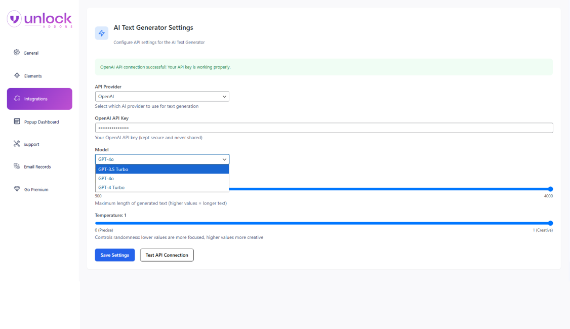 AI Content Generator for Elementor