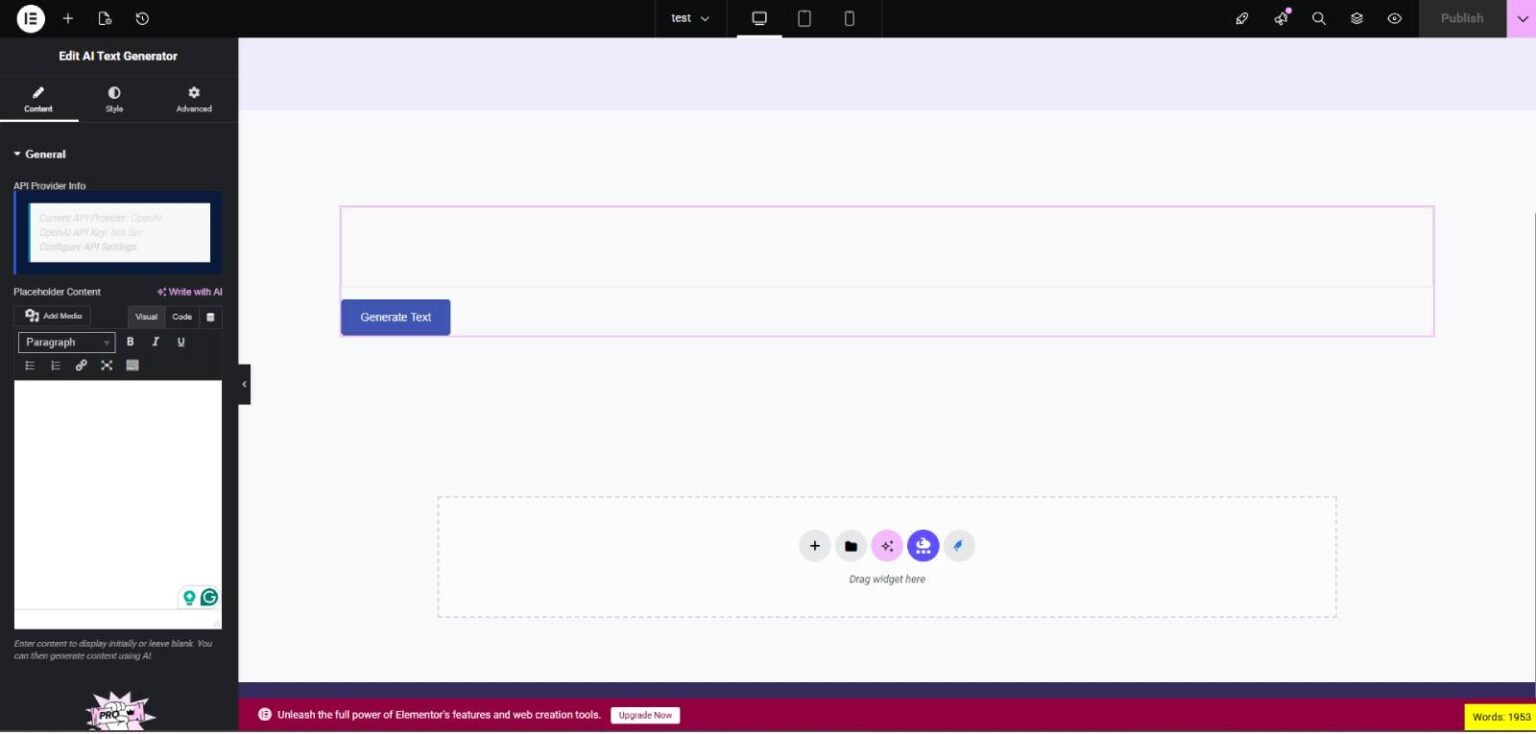 AI Text Generator for Elementor | Unlock Addons