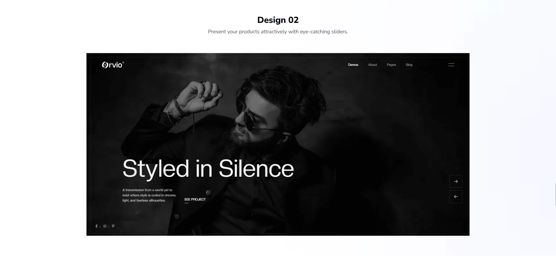 showcase slider widget